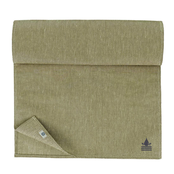 Linen &amp; Cotton Tischläufer Stoff Wasserdicht Fleckschutz Pflegeleicht Pietro - 100% Leinen, Grau (47