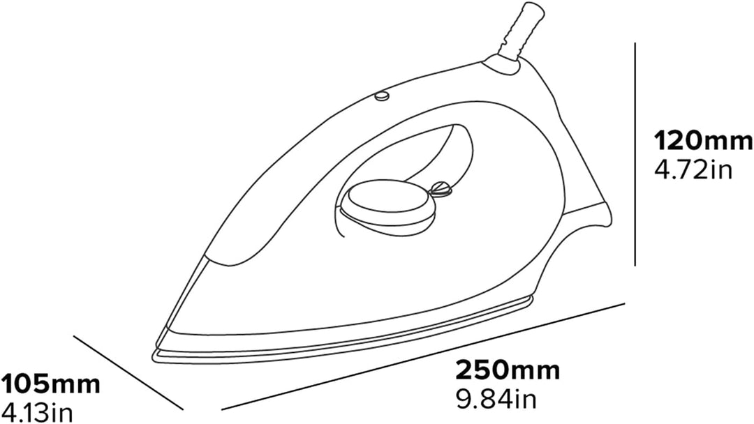 Corby Sherwood Trockenbügeleisen, 1200 W, Schwarz, EU-Stecker