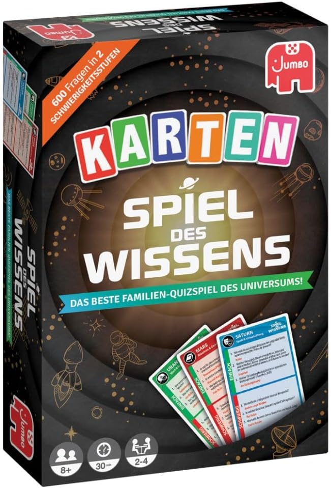 Jumbo Spiele GmbH JUM19907 Spiel des Wissens *Neu* 2-6 Spieler & 19949 Spiel des Wissens Neu Kartens