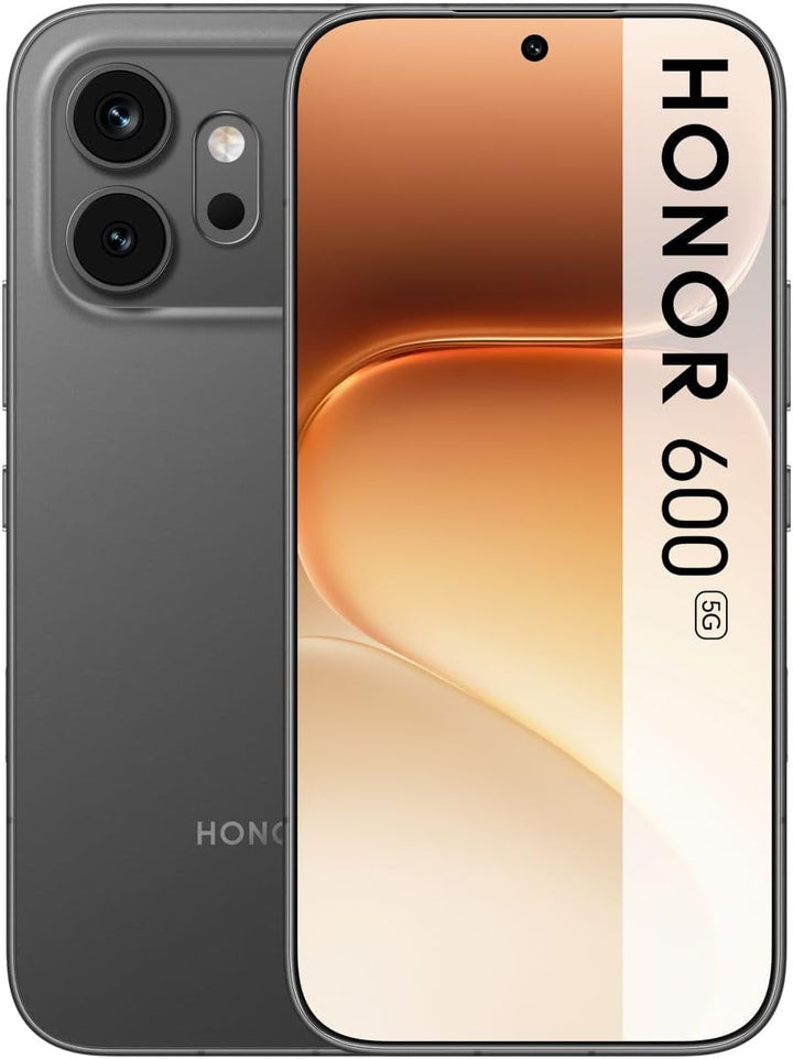 Honor 600 5G Smartphone 256GB, 200MP Kamera, Velvet Black | 6,57" AMOLED 120Hz Display, Snapdragon 7