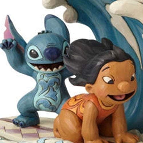 Disney 4055407 Tradition Catch the Wave (Lilo & Stitch 15th Anniversary Figur), mehrfarbig, 20 x 13