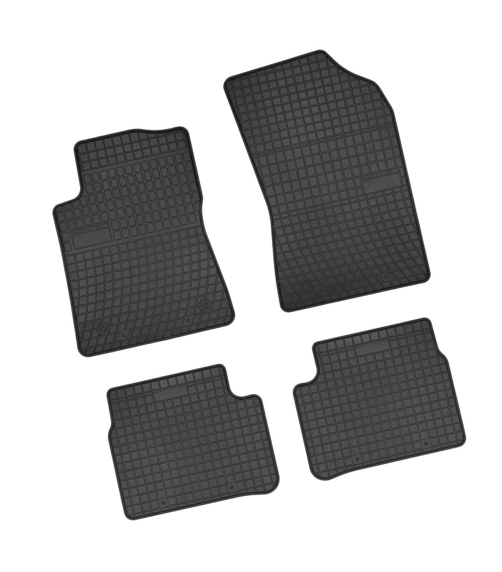 Bär-AfC PE62397 Gummimatten Auto Fussmatten Schwarz, Erhöhter Rand, Set 4-teilig, Passgenau für Peug