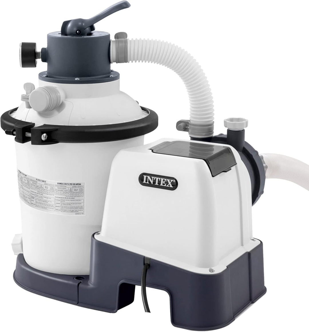 Intex Krystal Clear Sandfilteranlage SX925, Umwälzleistung 2.000 l/h, 26642, Weiss & Rectangular Fra