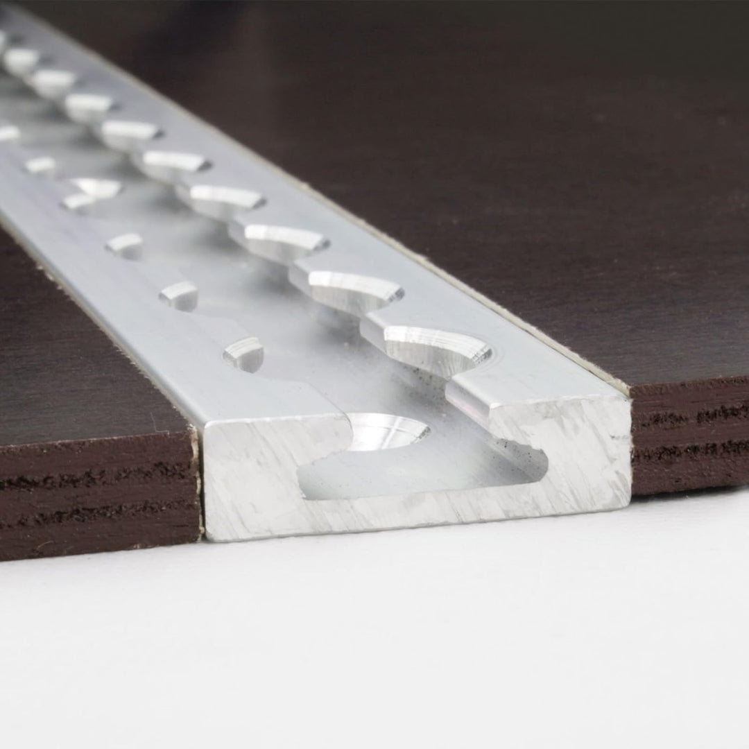 Aluminium Airlineschienen Set eckige Form versenkbar 4 Meter = 2 x 0,5m und 2x 1,5m - Eckige Airline