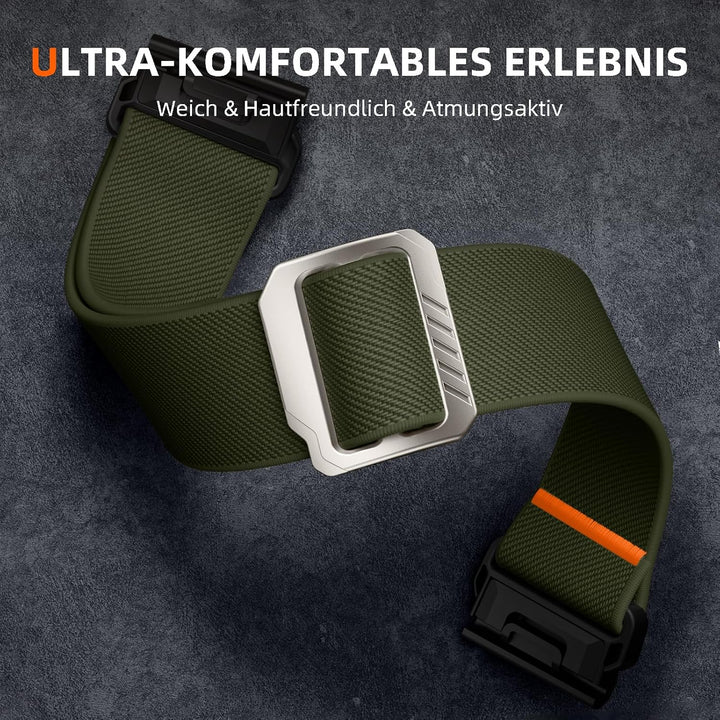 Laffav Armband Kompatibel mit Garmin Fenix 6X Pro Armband/Fenix 6X/Fenix 7X Pro/Fenix 7X Armband, Ny