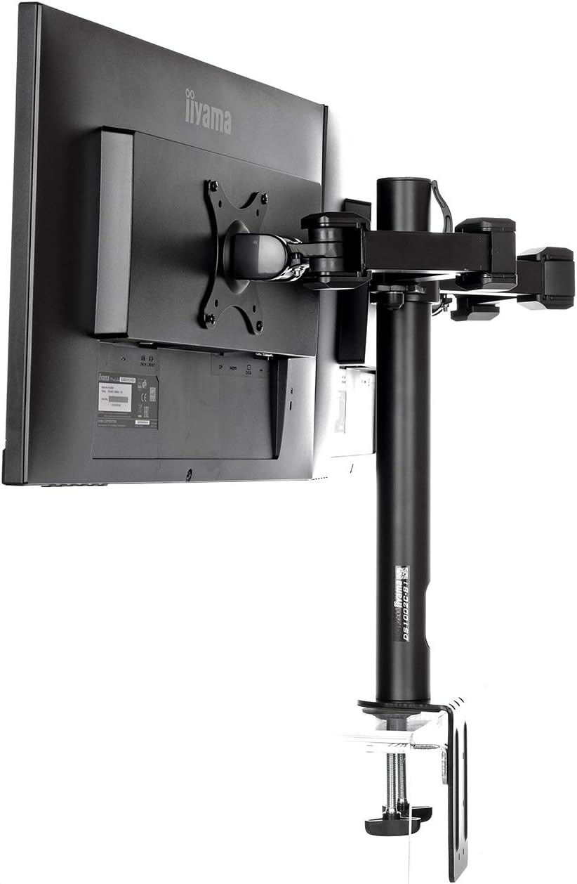 iiyama DS1002C-B1 Dual Screen Desk Mounting Arm - Black
