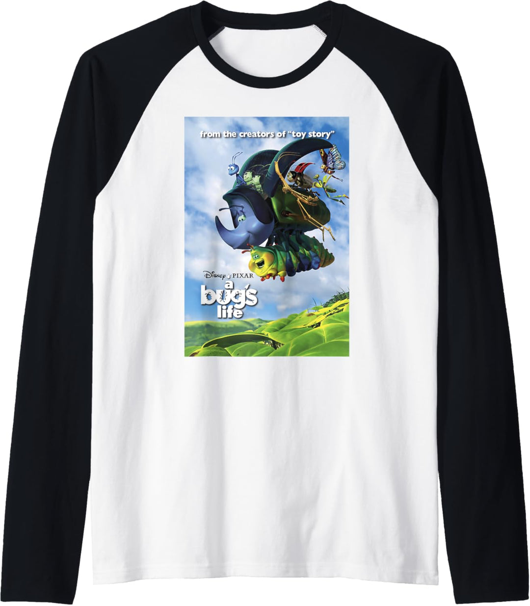 Disney Pixar A Bug's Life Group Shot Flying Poster Raglan