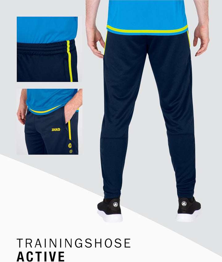 JAKO Active Trainingshose Herren S Blaugelb, S Blaugelb