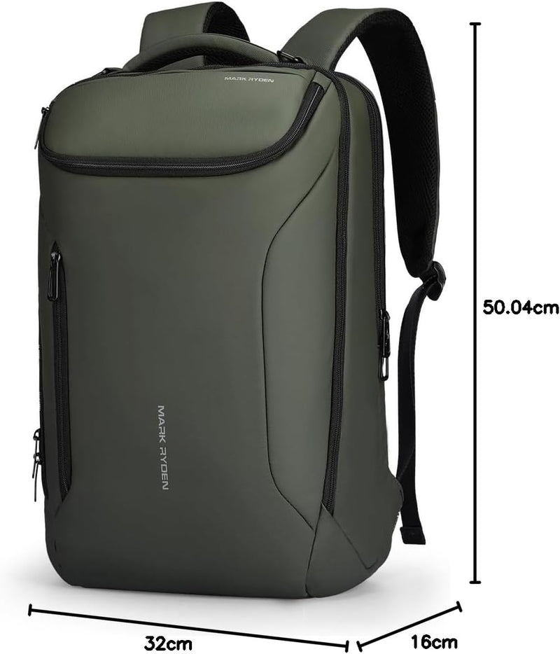 MARK RYDEN Grosse Kapazität Laptop Rucksack mit USB 17.3 Zoll/15.6 Zoll für Männer Multifunktionsruc