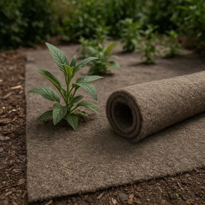 Florade Hanfmatte 0,65 × 10 m | Nagerteppich aus 100% Naturhanf | Kleintier-Einstreu für Käfig & Sta