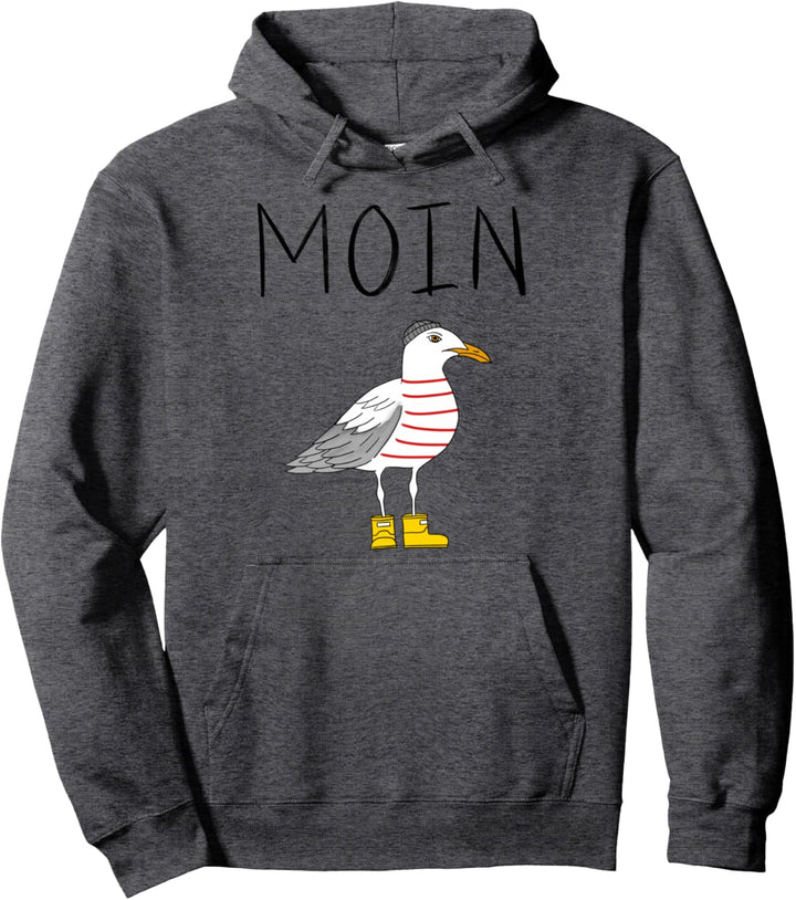 Moin Löppt Spruch Möwe Meer Lustig Geschenk Norden Digga See Pullover Hoodie
