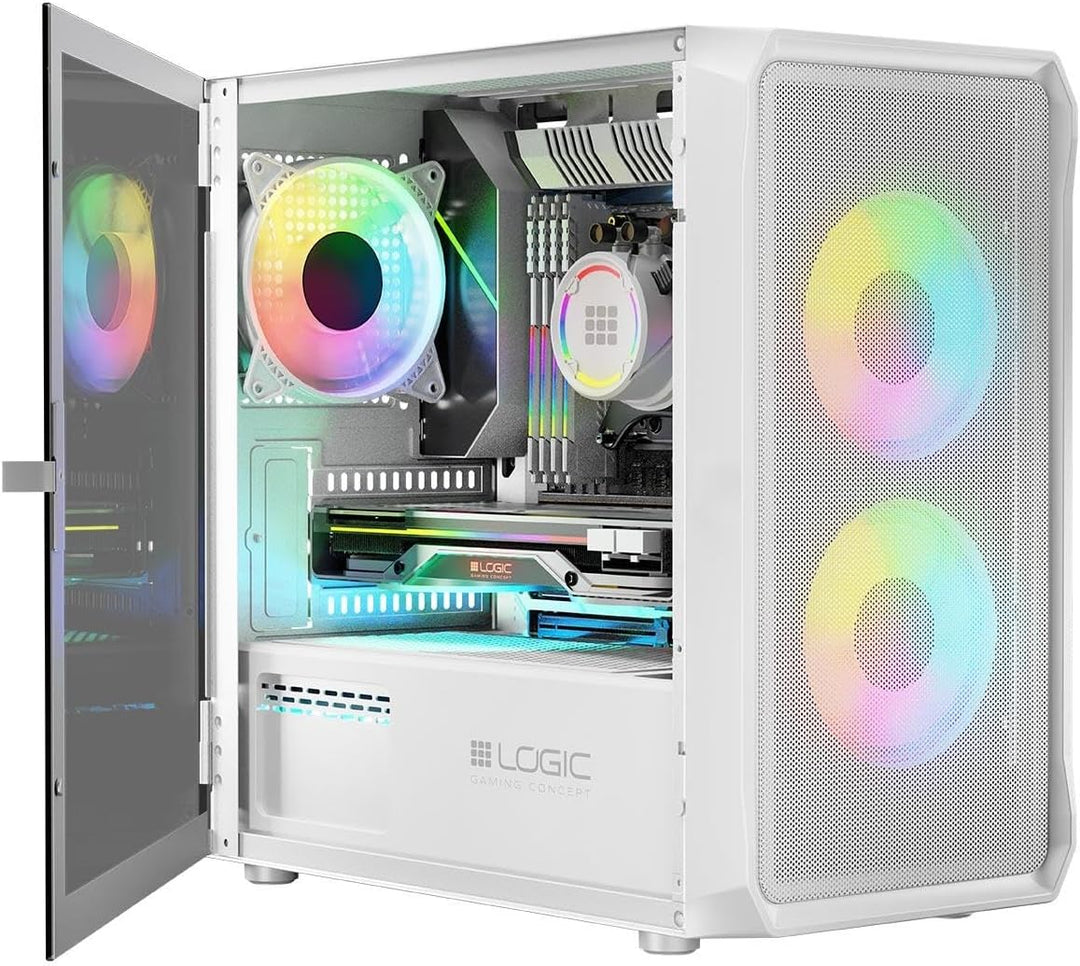 Logic Portos ARGB Mini USB 3.0 Case White