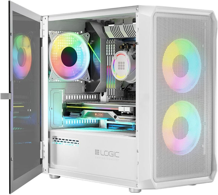 Logic Portos ARGB Mini USB 3.0 Case White
