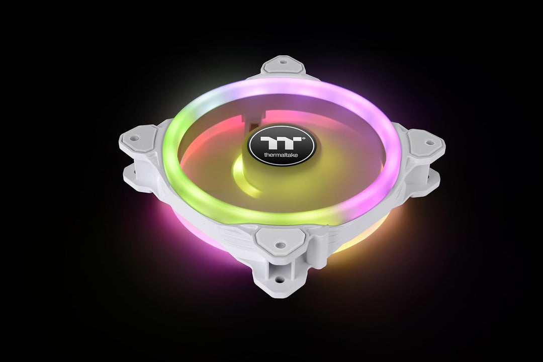 Thermaltake SWAFAN 12 RGB Radiator Fan TT Premium Edition White 3 Pack Weiss 120mm, Weiss 120mm
