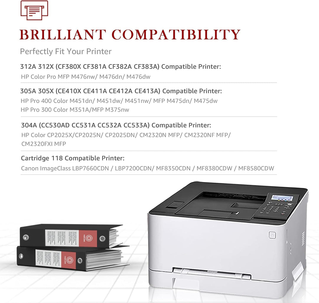 Toner Kingdom 305X Toner Wiederaufbereitet für HP 305X CE410X 305A CE411A für HP Laserjet Pro 400 Co