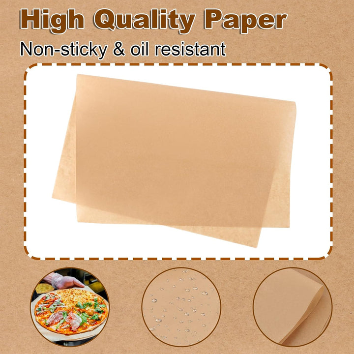 300 Stück backpapier ohne PFAS, 30x40cm Backpapierzuschnitte, Pergamentpapier zum Backen, Butterbrot