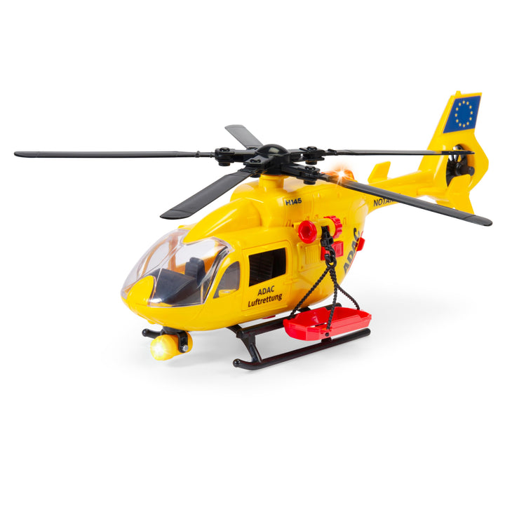Dickie Toys - ADAC Rettungshelikopter Airbus H145 (36 cm) - grosser Hubschrauber mit Aufzieh-Propell