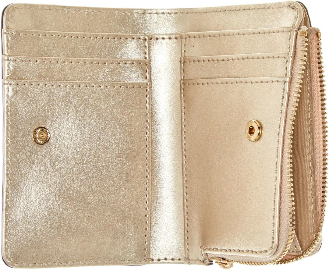GUESS Damen Laurel Zip Around Card Case Wallet, Einheitsgröße Latte Logo