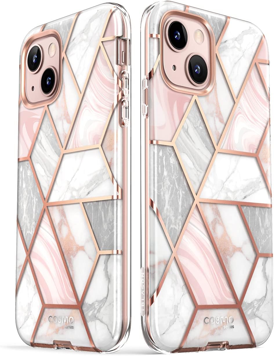 i-Blason Glitzer Hülle für iPhone 13 Mini (5.4‘’) Handyhülle 360 Grad Case Bumper Schutzhülle Cover