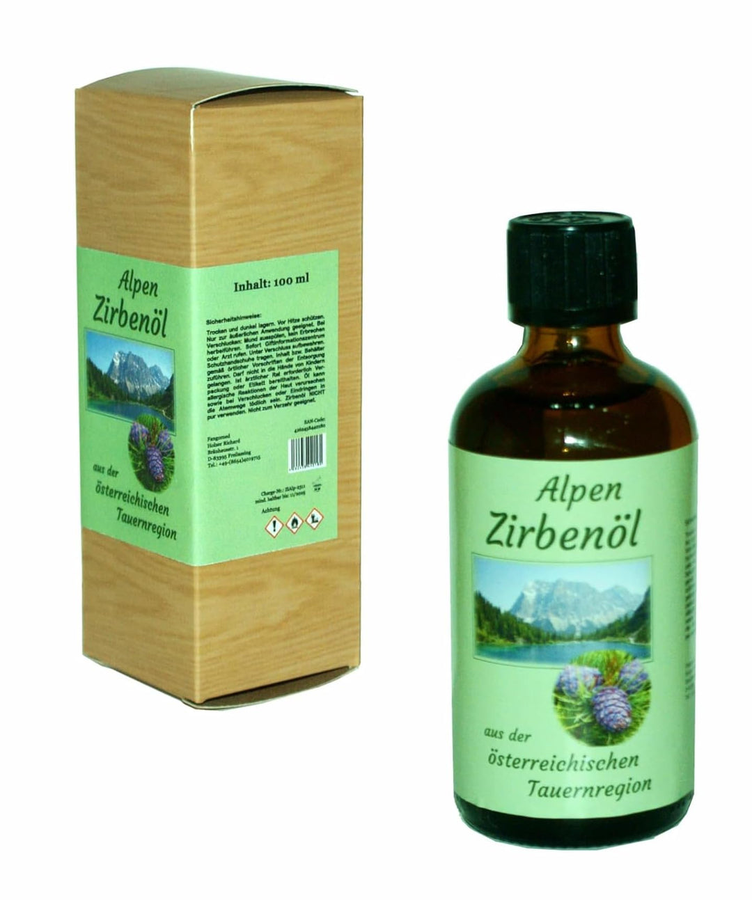 Alpen-Zirbenöl; naturrein, 100% bestes Zirbenöl; (70 ml) 70 ml (1er Pack), 70 ml (1er Pack)