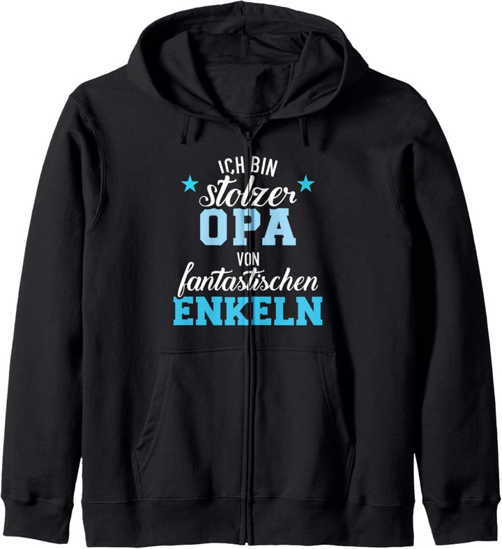 Stolzer Opa von fantastischen Enkeln von Enkelkindern Kapuzenjacke