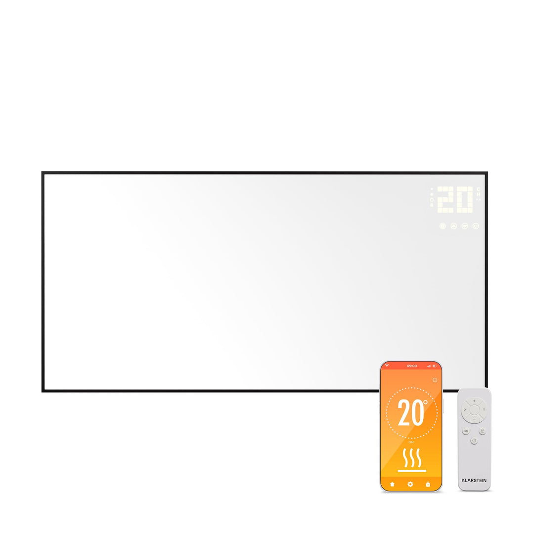 Klarstein Infrarotheizung mit Thermostat, 770W Elektroheizung, Smart Home Bild-Infrarotheizung zur W