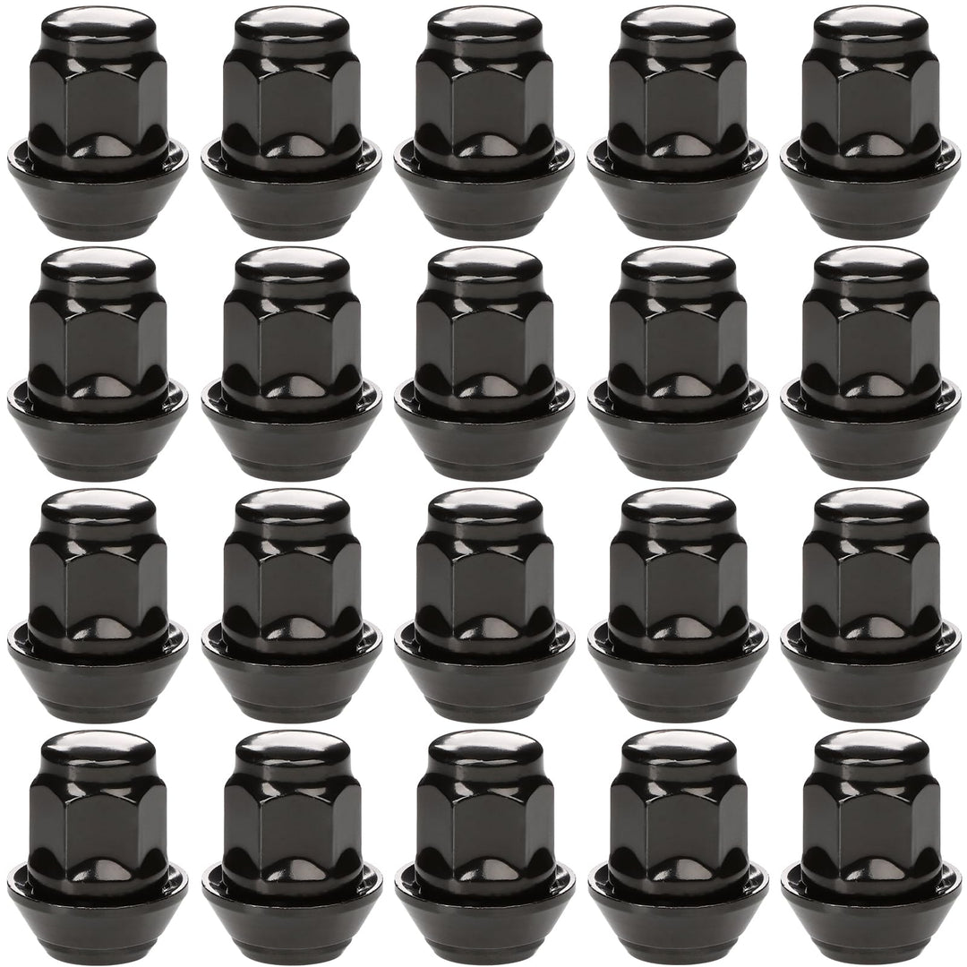 GAsuppply 20x Radmuttern M12x1,5 28mm, SW19 60°,radmuttern alufelgen für die Ford Fiesta Focus Fusio