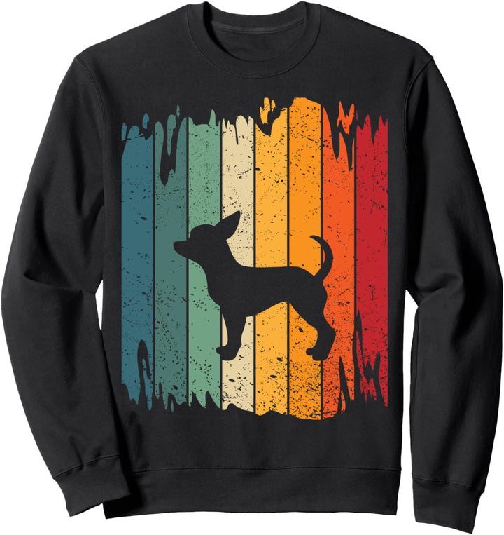 Chihuahua Hund Vintage Retro 70er 80er Jahre Chihuahua Hund Sweatshirt