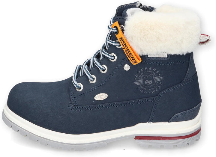 Dockers by Gerli Unisex - Kinder Schnürstiefel, Jungen,Mädchen Stiefeletten,wasserabweisend 33 EU Na