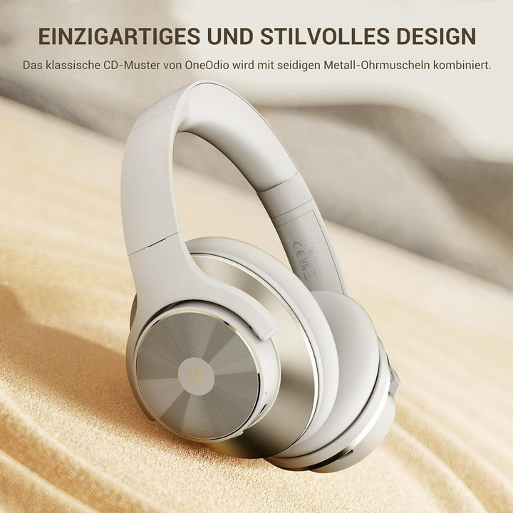 OneOdio A10 Bluetooth Kopfhörer Over Ear mit Hybrid Active Noise Cancelling, Bis zu 62 Std., Kabello