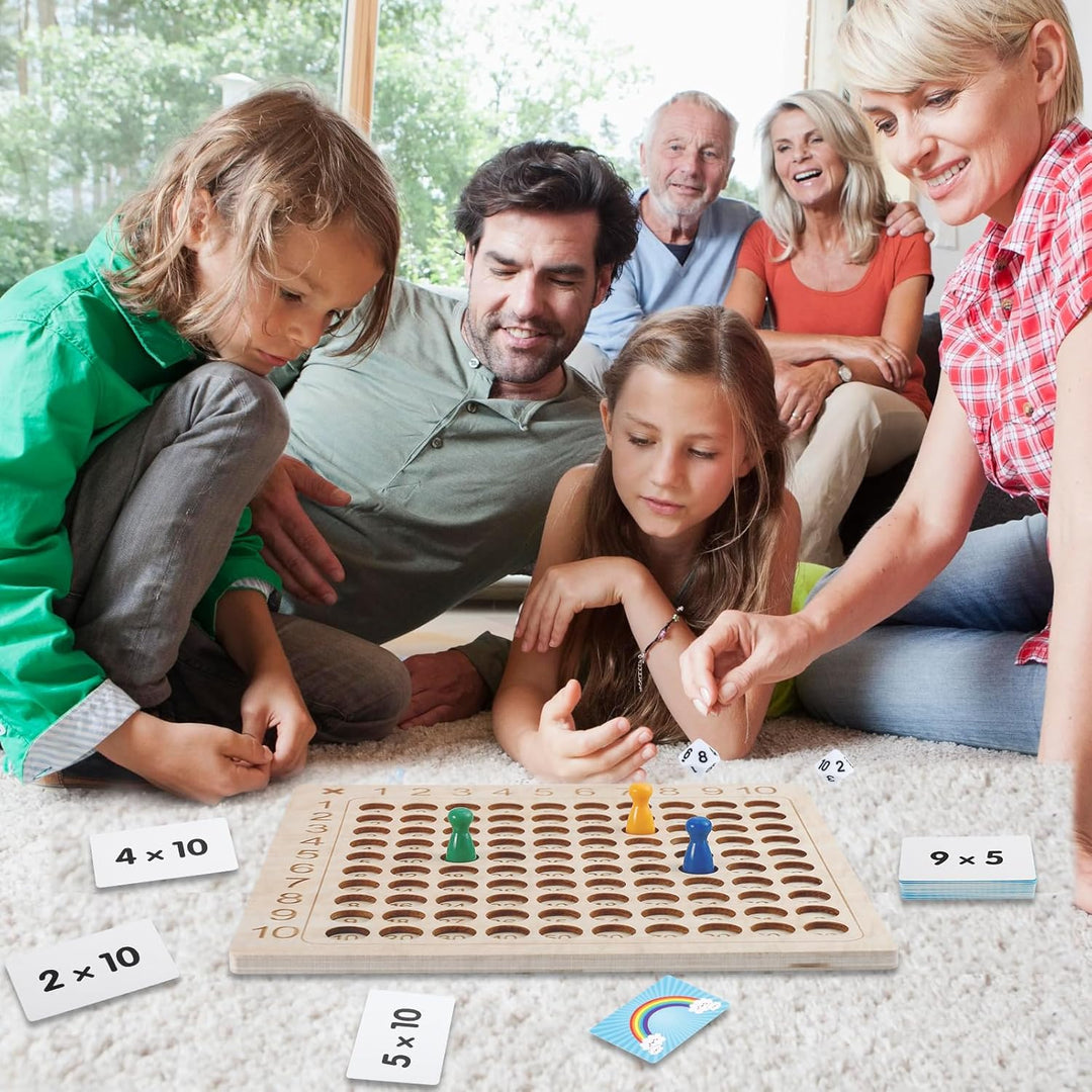 Multiplikationsbrett,1x1 Lernen Spiel für Grundschüler,Montessori Multiplikationsbrett,Multiplikatio