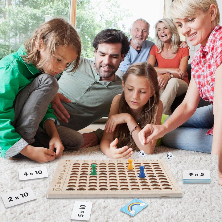 Multiplikationsbrett,1x1 Lernen Spiel für Grundschüler,Montessori Multiplikationsbrett,Multiplikatio
