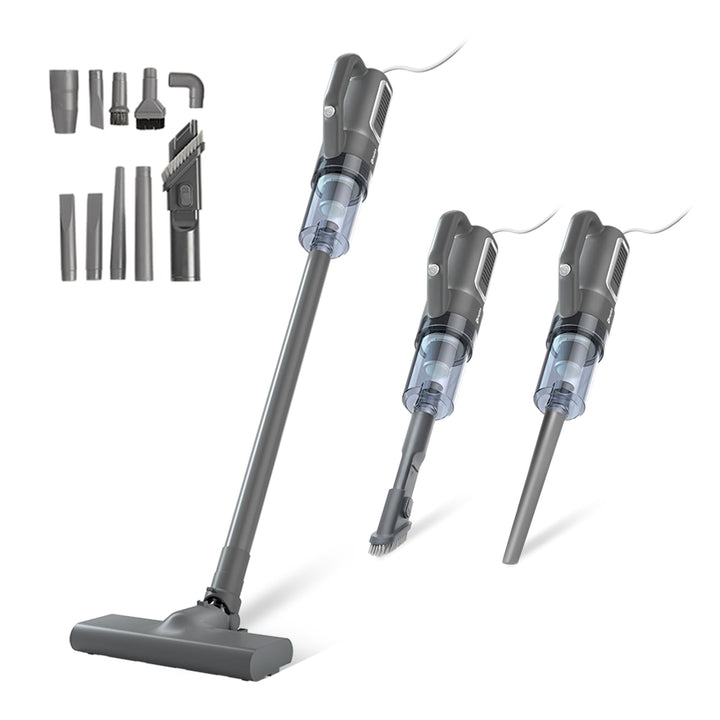 SIMPLUS 9-in-1 Staubsauger mit Kabel 400W, 16KPa Stielstaubsauger & Handstaubsauger, 1kg Leicht, HEP