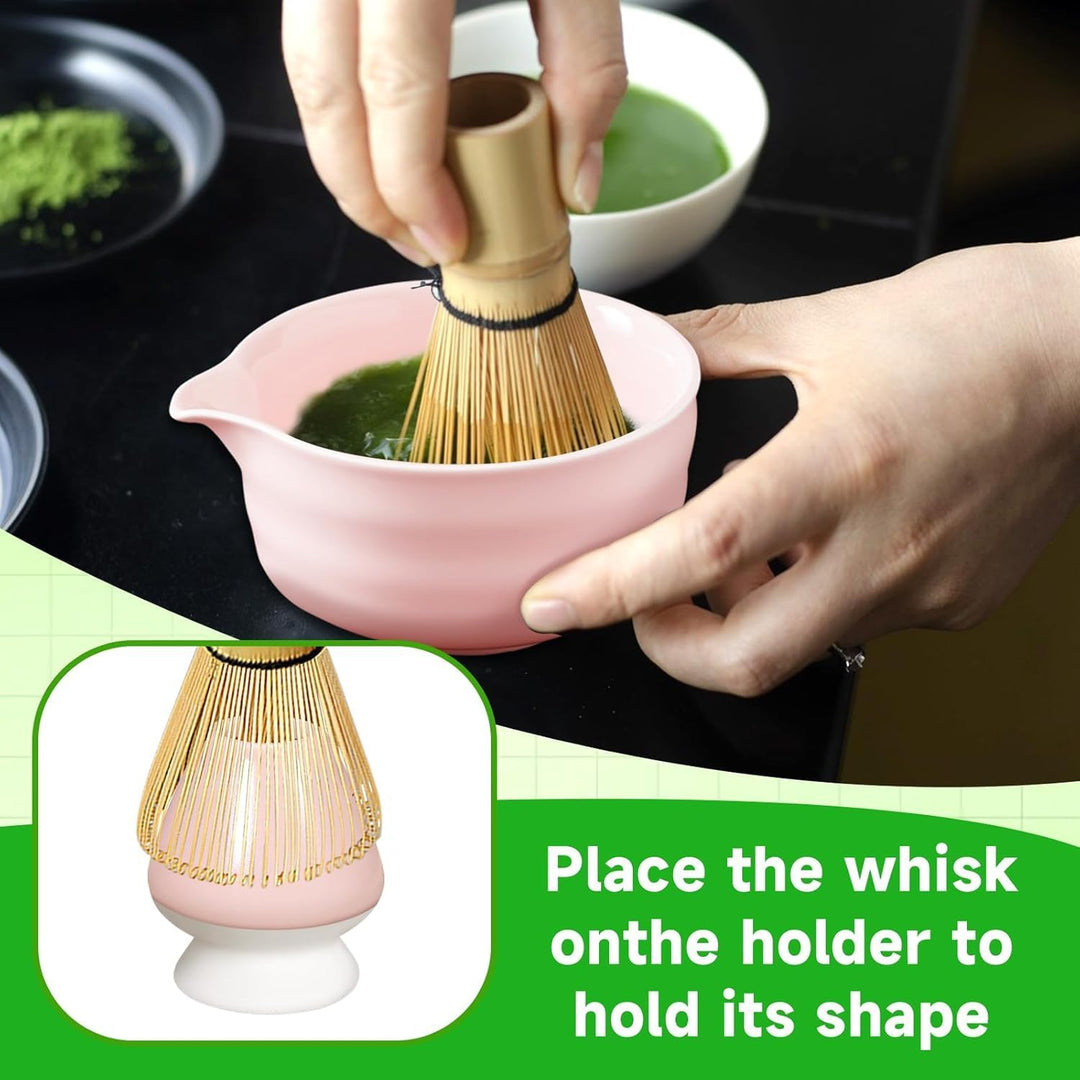 Simsky Matcha set, Japanisches Tee-Set, Matcha-Schale, Schaufel, Sieb, Matcha-Besenhalter, Matcha-Be