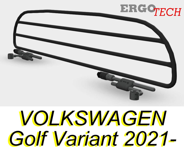 ERGOTECH Trenngitter Hundegitter für VOLKSWAGEN Golf Variant (ab BJ 2021), RDA65HBG-XS, für Hunde un