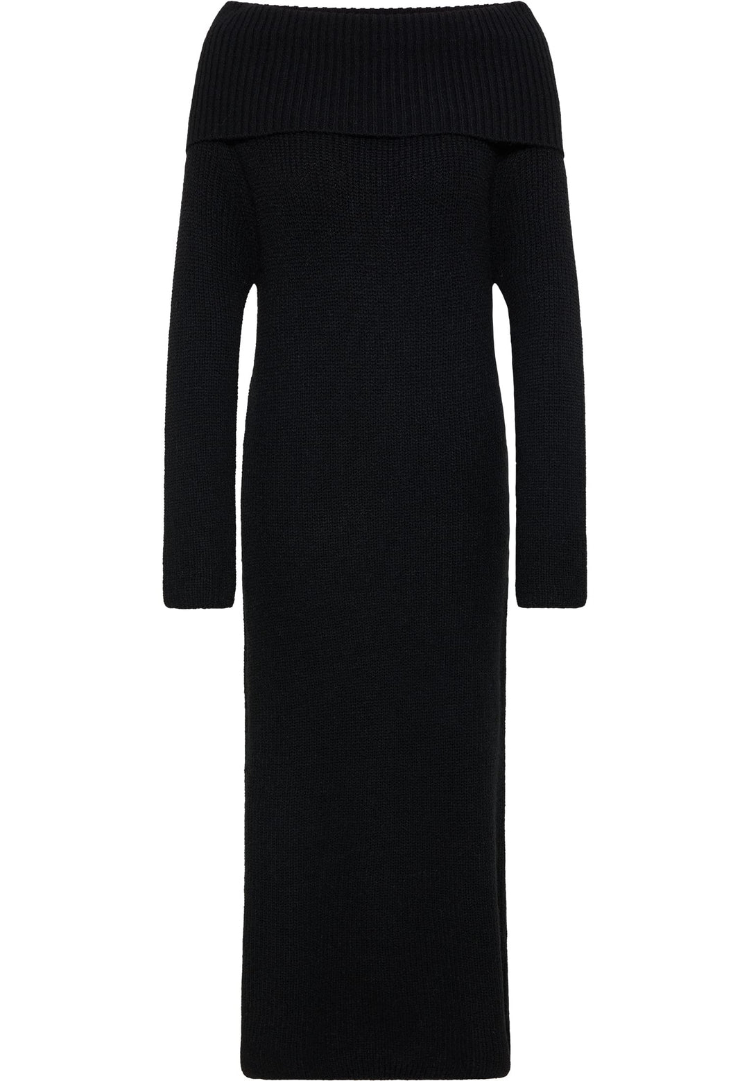 faina Damen Strickkleid tylin XS-S Schwarz, XS-S Schwarz