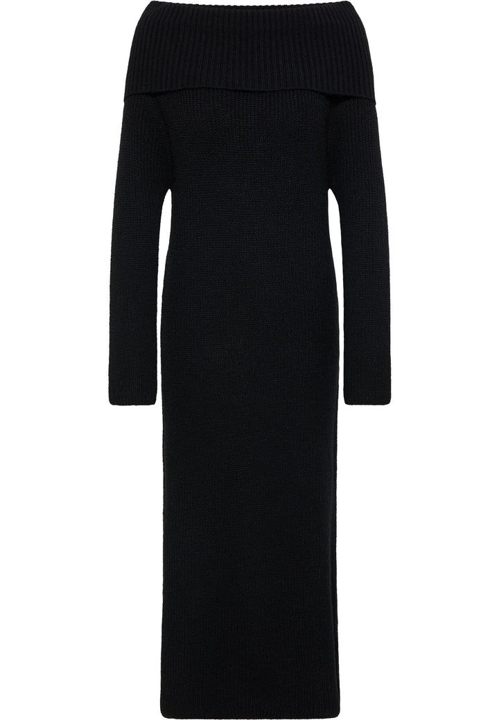 faina Damen Strickkleid tylin XS-S Schwarz, XS-S Schwarz