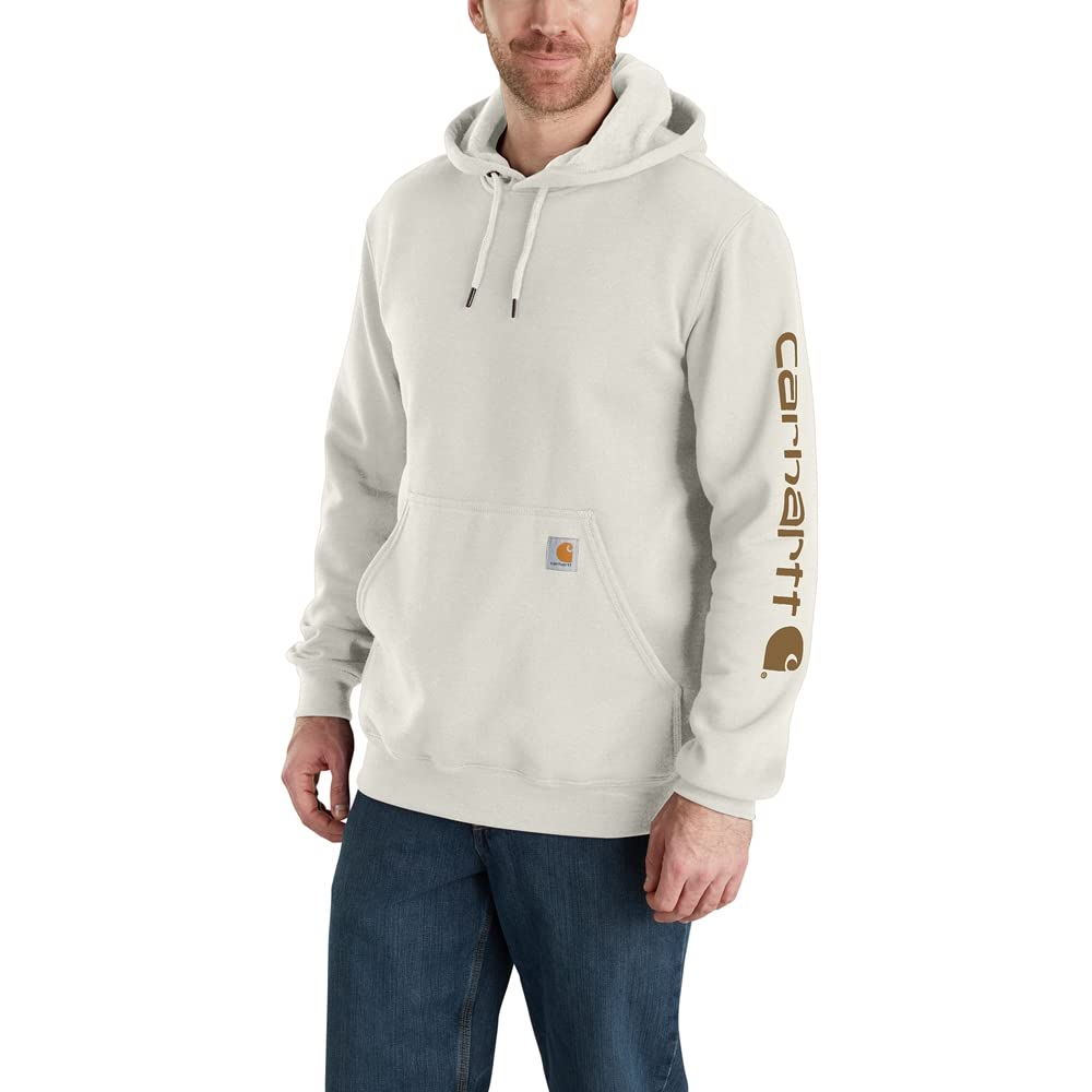 Carhartt Herren Sleeve Logo Hooded Sweatshirt Kapuzenpullover (1er Pack) S Malt, S Malt