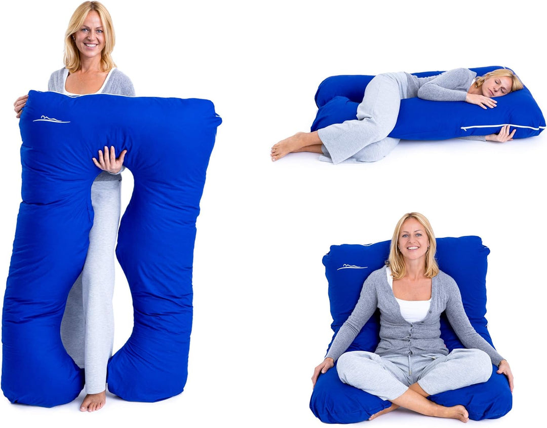 KomfortKissen ORIGINAL Premium Ergonomisches Kühlend Kuschelkissen | Körperkissen | Seitenschläferki