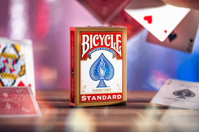 Paket von 12 Pokerkarten Bicycle Standard (6 Blau / 6 Rot) Rider Back 12 Decks Einzelbett, Rider Bac