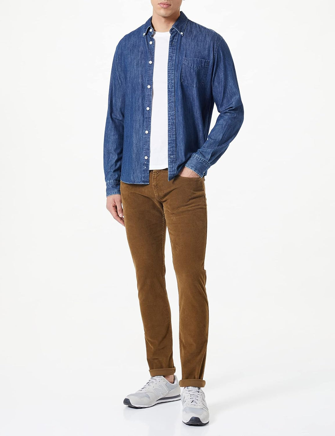 Replay Herren Jeans Anbass Slim-Fit mit Power Stretch 28W / 32L 695 Woody Brown, 28W / 32L 695 Woody
