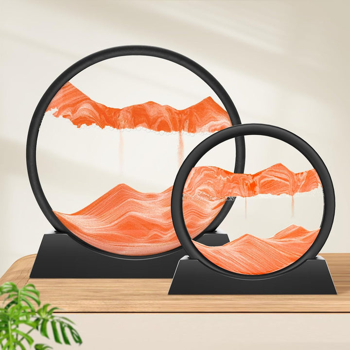 Wai Danie Sandbilder zum Drehen 3D Sandscape - die Sandkunst in Tiefsee Fliessende Sandmalerei Sandb