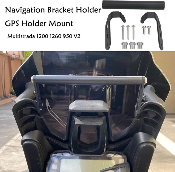 Navi Halterung für Motorrad Multistrada 1200/1260/950/V2 Frontlenker/Mittelhalter