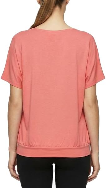 Van Der Rich ® - T-Shirt Raffinierte Einfachheit T-Shirt Einfarbig - Damen M Korallen 1, M Korallen