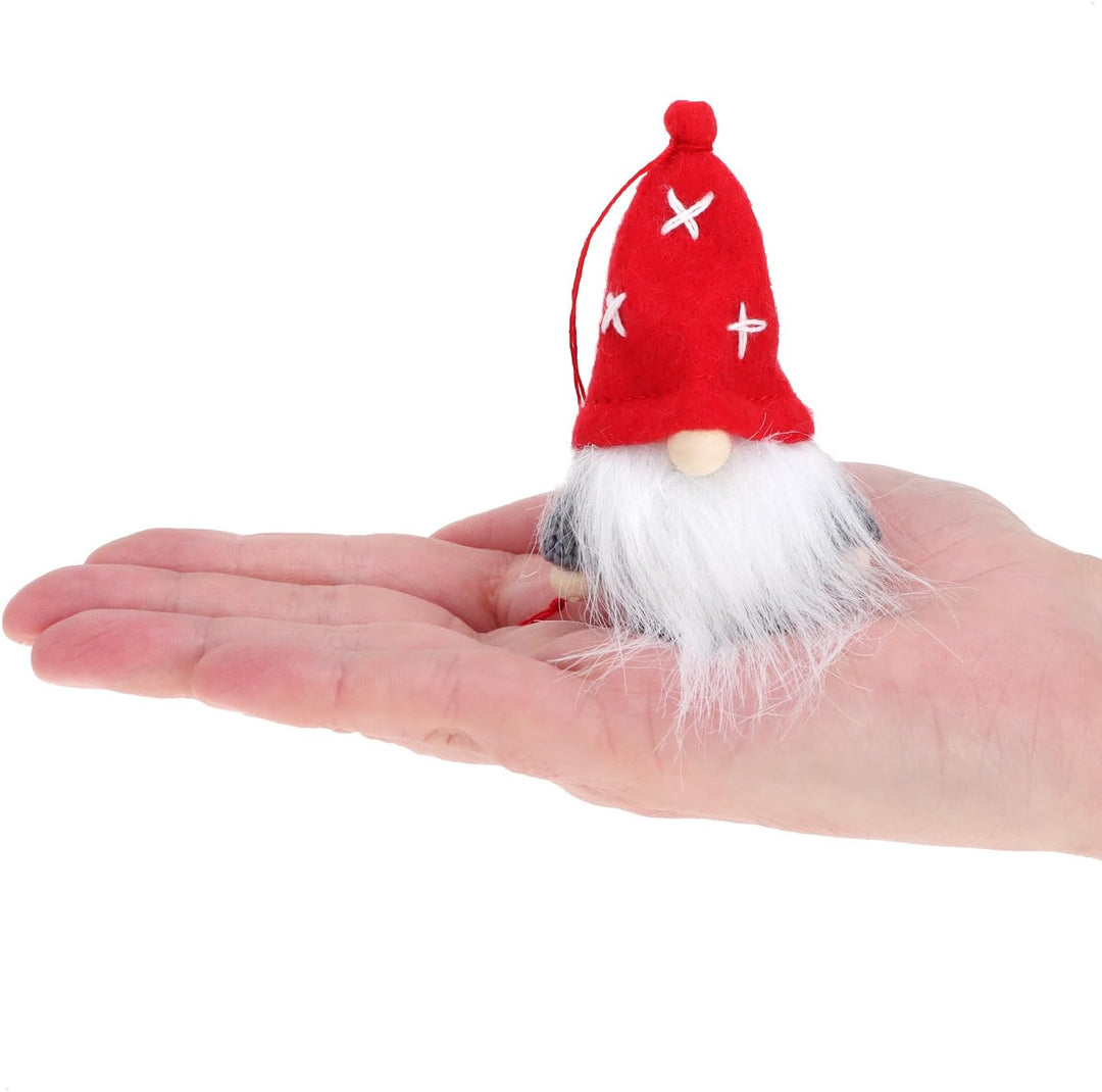 com-four 12 x hochwertige Weihnachtsmann-Anhänger für Weihnachtsbaum, Anhänger, bezaubernde Weihnach