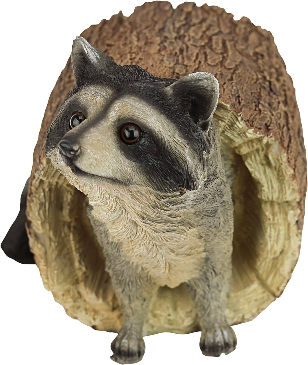 Design Toscano Bandit der Waschbär Tierstatue, Polyresin, Vollfarbe, 25,5 cm, Bandit