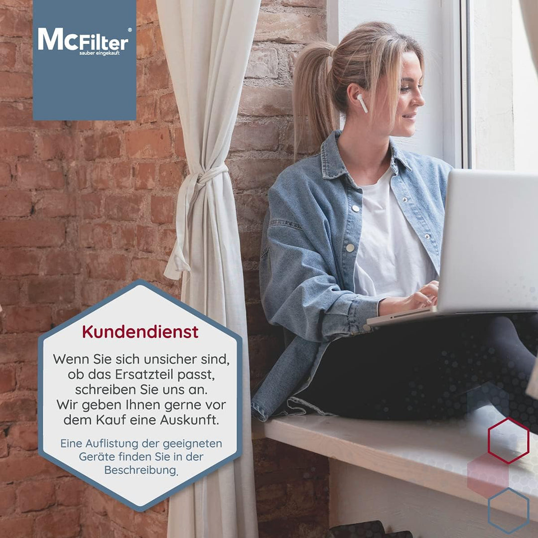 McFilter I Handgriff kompatibel mit Miele Staubsauger, Griffrohr mit Ø 35mm und Saugkraftregulierung