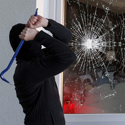 Shackcom Fensterfolie Selbsthaftend Fenster Splitterschutz Folie Sicherheitsfolie Glasschutzfolie Sp