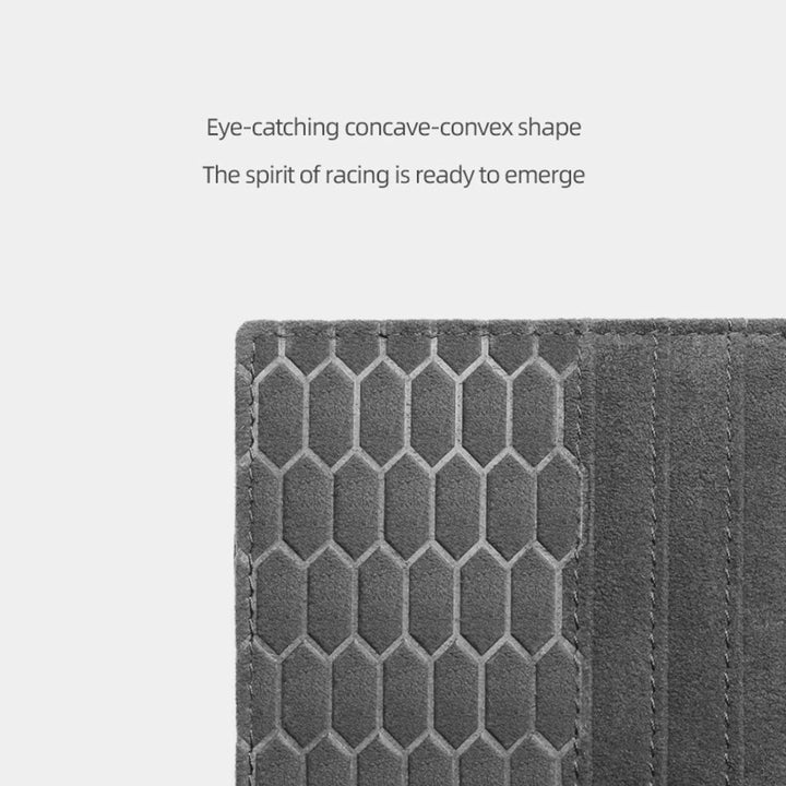 FLG | Kartenhalter Alcantara Card Holder Stoff Wildleder Mikrofaser Wallet Leder Kartenetui Schwarz