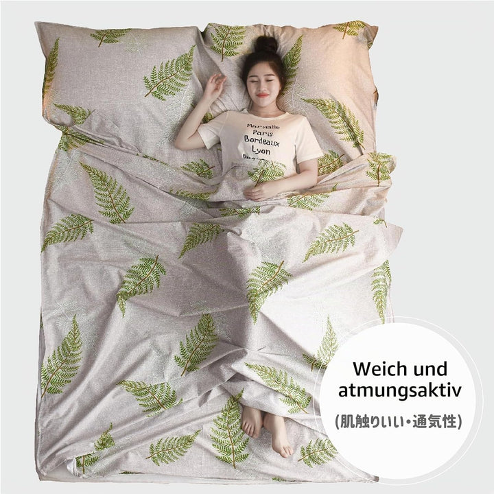 Azarxis Baumwolle Hüttenschlafsack, Schlafsack Inlett, Leicht und Dünn, Kompakt Reiseschlafsack für